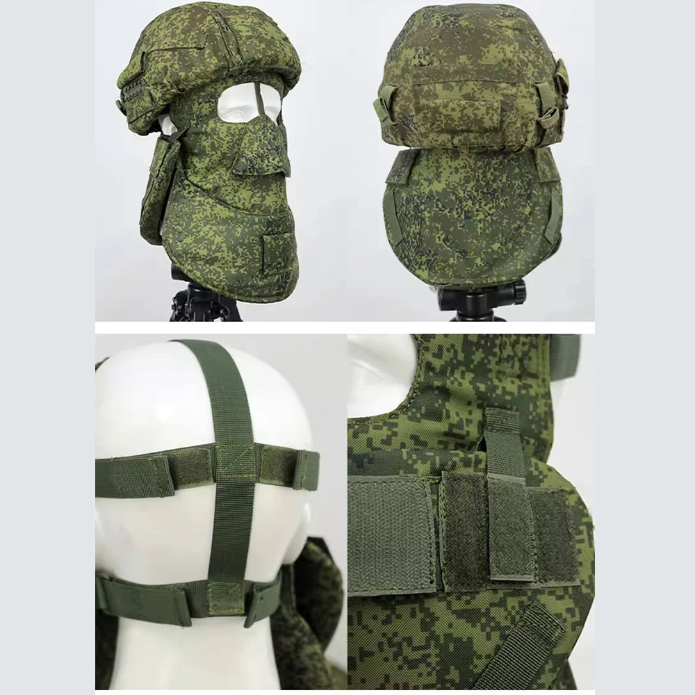 Casco táctico 6B49 EMR con máscara completa y gafas airsoft - imagen 4