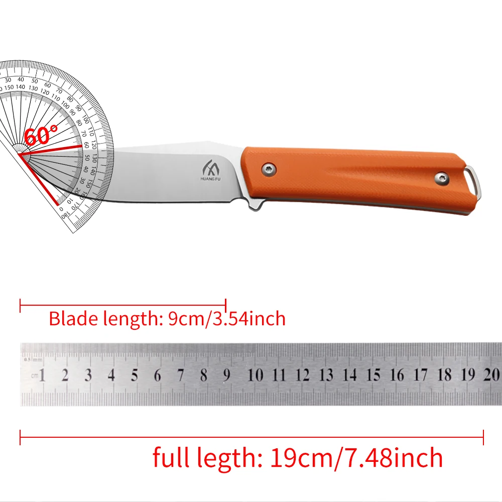 Cuchillo fijo táctico con mango G10 y funda para exteriores - imagen 2