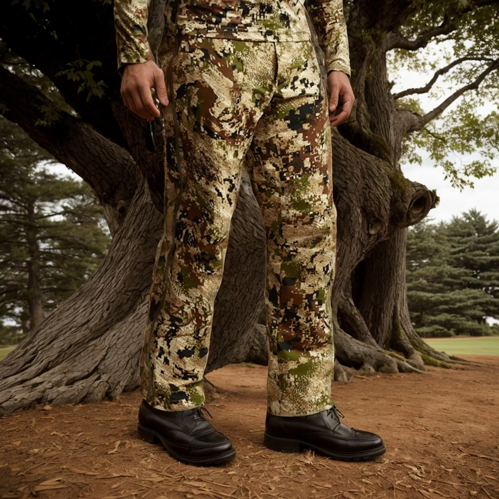 Ainfad pantalones camuflaje impermeables cortaviento caza pesca - imagen 2
