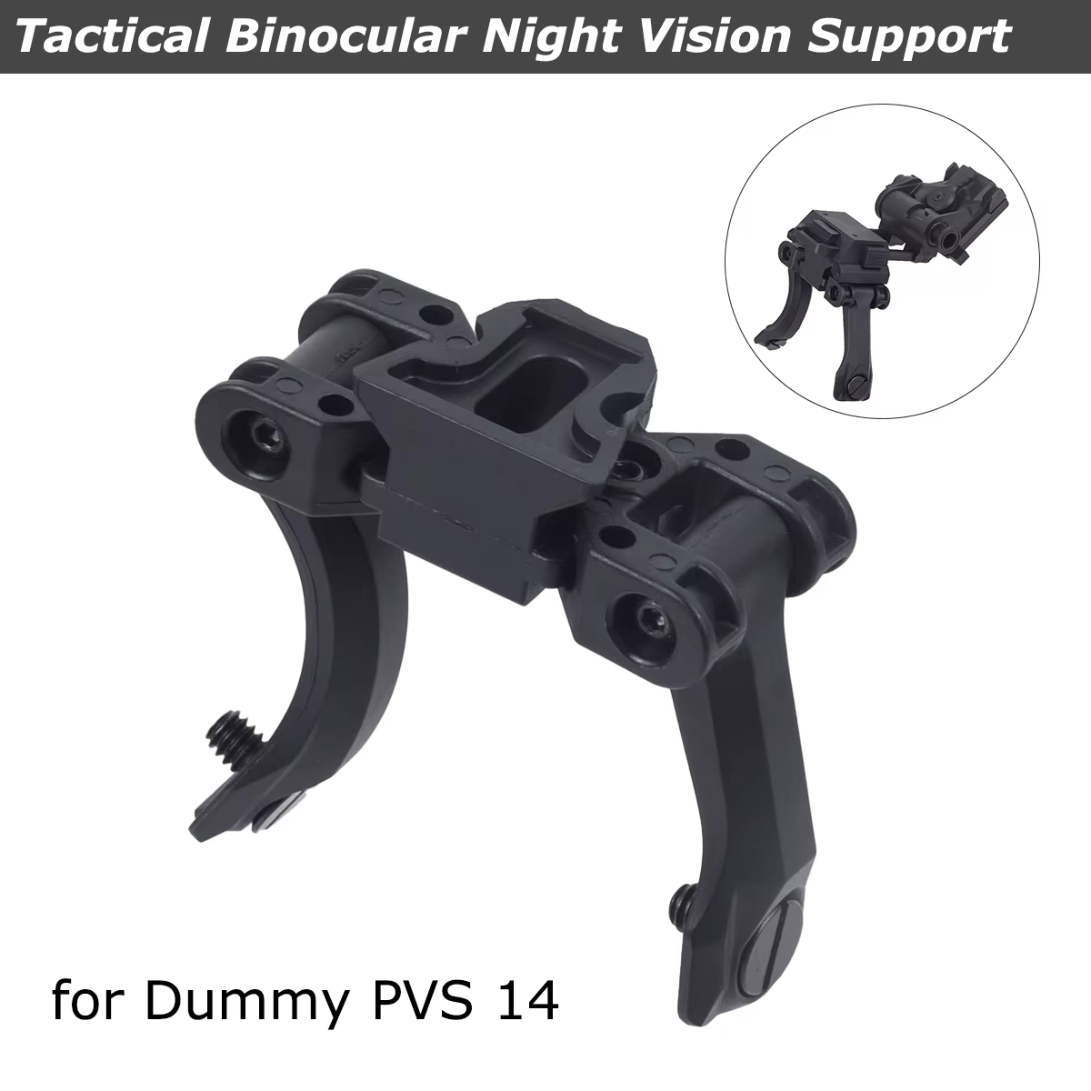 Soporte binocular visión nocturna para PVS-14 – Conector doble tubo - imagen 5
