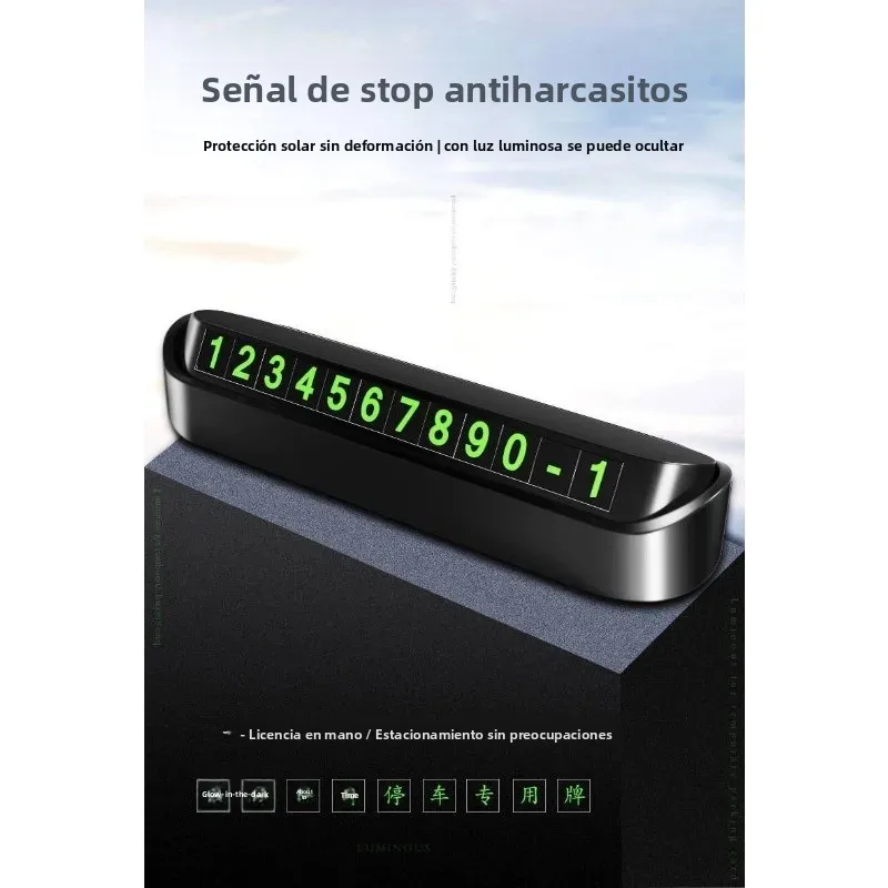 Placa matrícula luminosa temporal para estacionamiento de vehículos - imagen 2