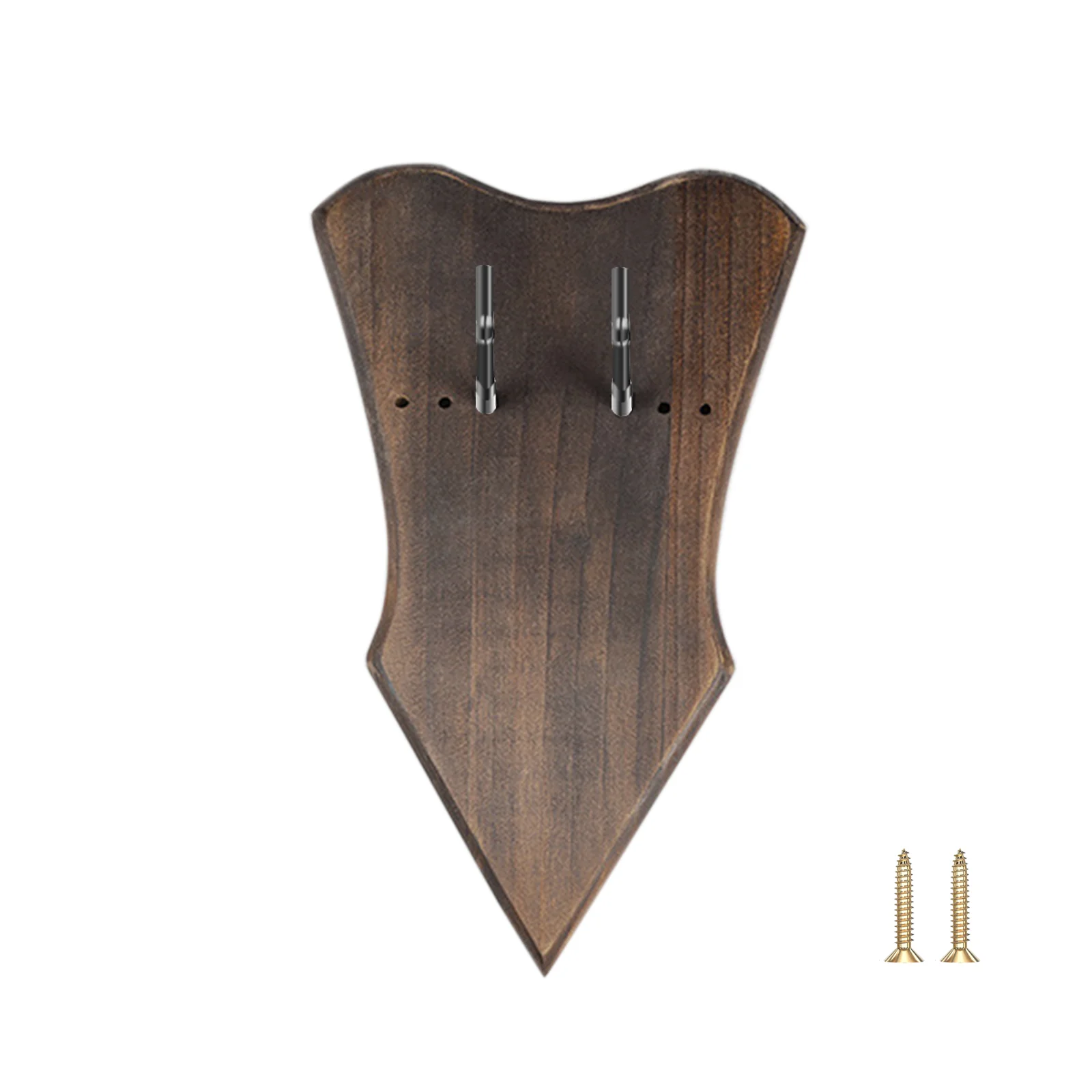 Expositor de espada de madera en interior