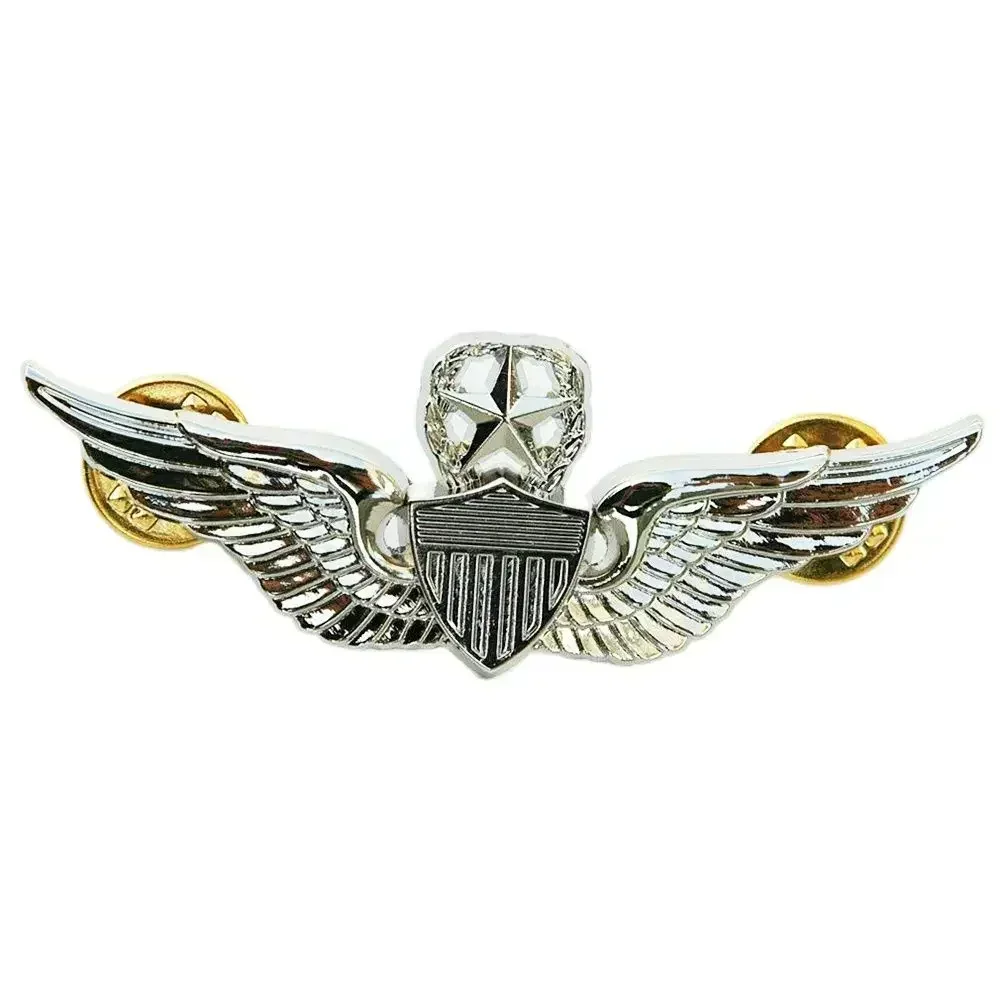 Pin militar metal alas de comando EE. UU., plateado - imagen 2