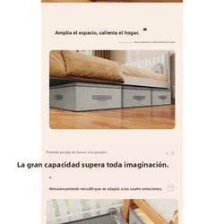 Bolsa antipolvo plegable para almacenamiento bajo cama, capacidad