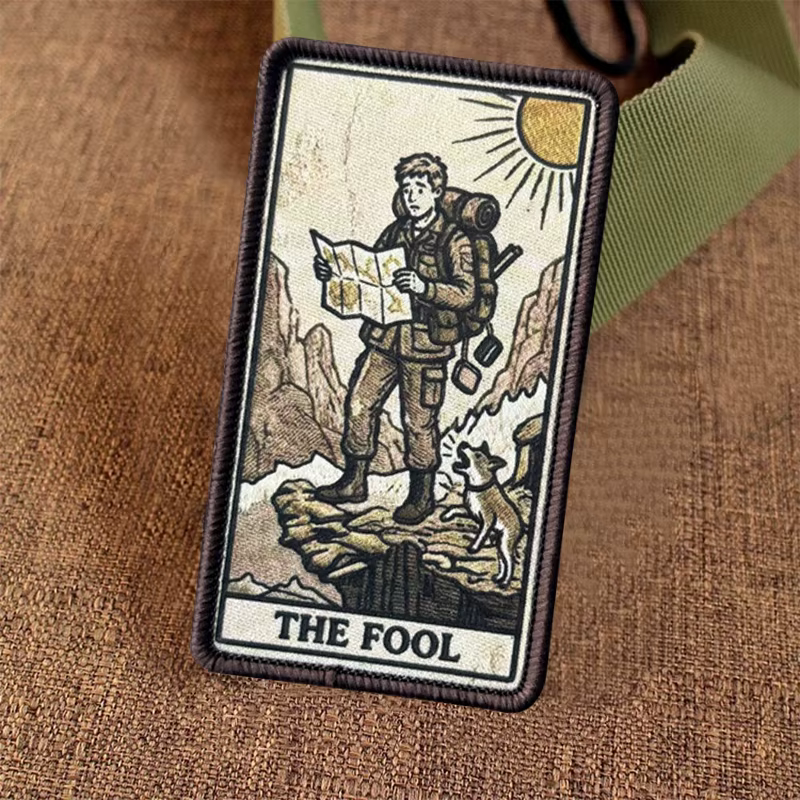 Parche gancho y bucle El Tonto tarot militar para mochila y chaqueta - imagen 4