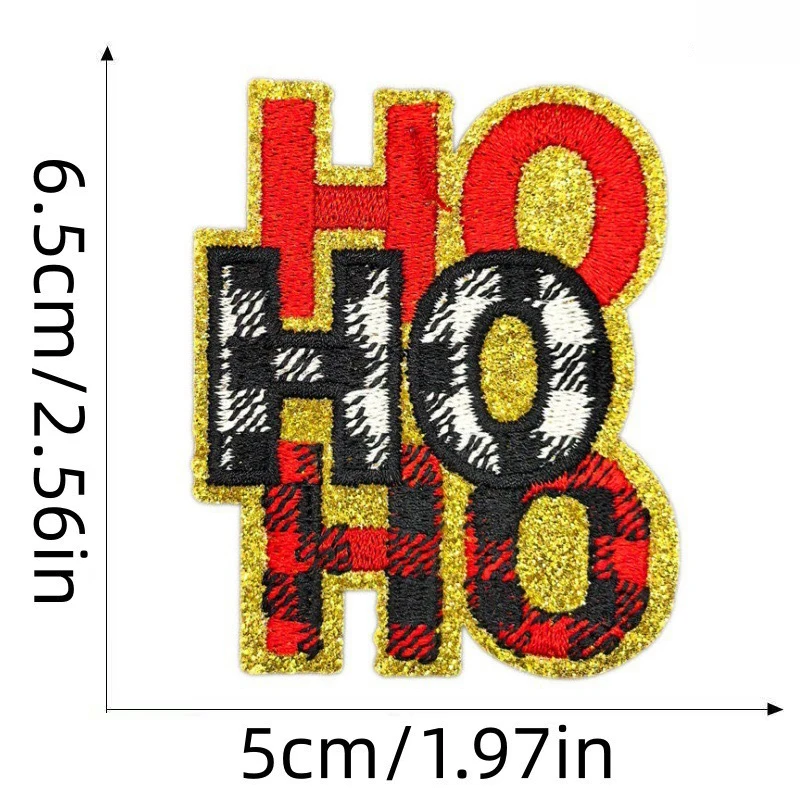 Parches Bordados Navidad Santa Termoadhesivo – Decoración Textil DIY - imagen 4