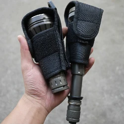 Funda MOLLE para linterna táctica nailon riñonera caza camping