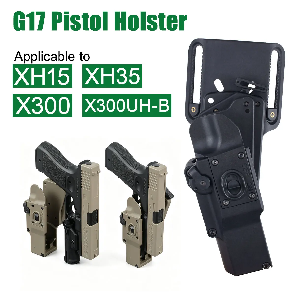 Funda universal Glock para linterna Surefire X300UH-B táctica - imagen 3