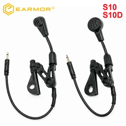 EARMOR Micrófono táctico desmontable para auricular de comunicación