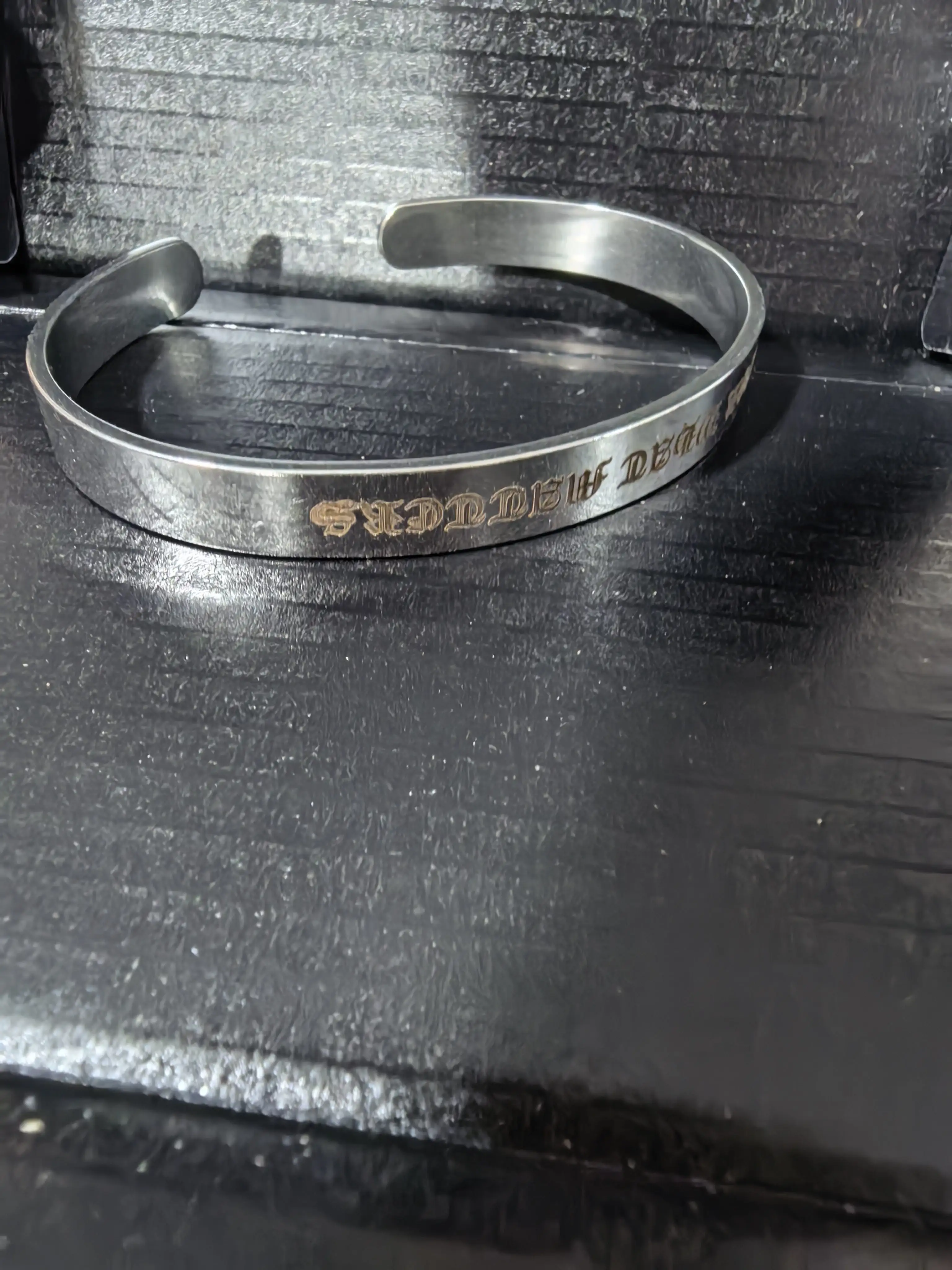 Pulsera táctica identificación campo de tiro acero inoxidable