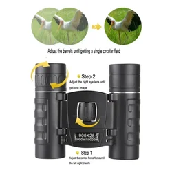 Binoculares portátiles con zoom HD para caza y camping