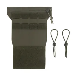 Panel frontal MOLLE modular para chaleco táctico con mapa y móvil