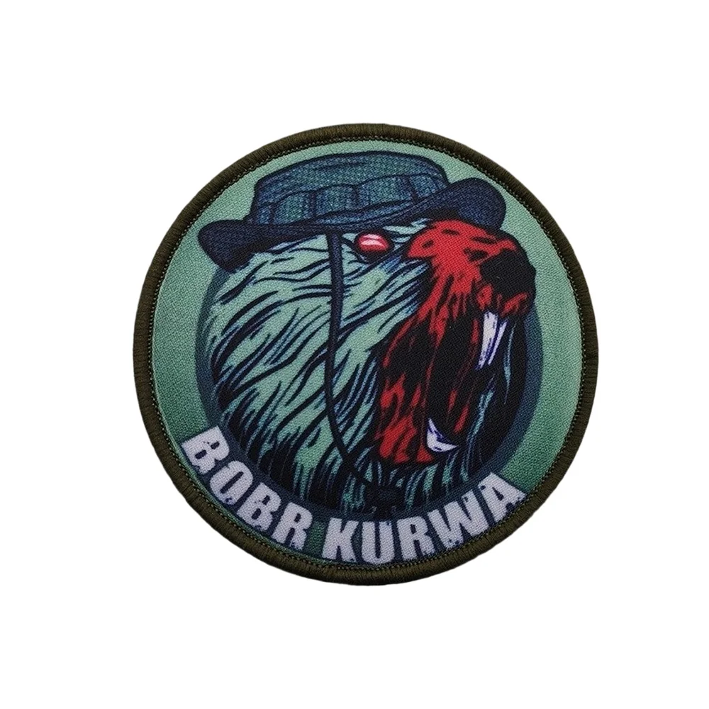 BOBR KURWA parche táctico bordado velcro para gorra y mochila MOLLE - imagen 2