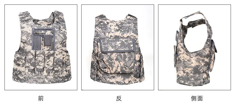 Chaleco en camuflaje verde