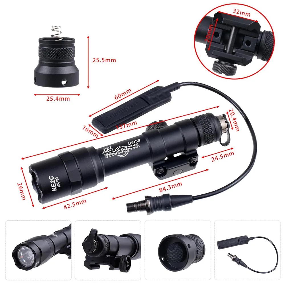 Surefire Linterna táctica Picatinny IR estroboscópica y momentánea - imagen 2