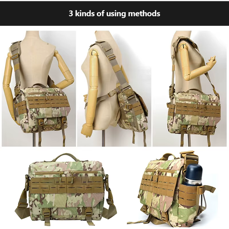 Bolsa portatil MOLLE tactica 14/15,6 pulgadas 1000D - mensajero exterior - imagen 2