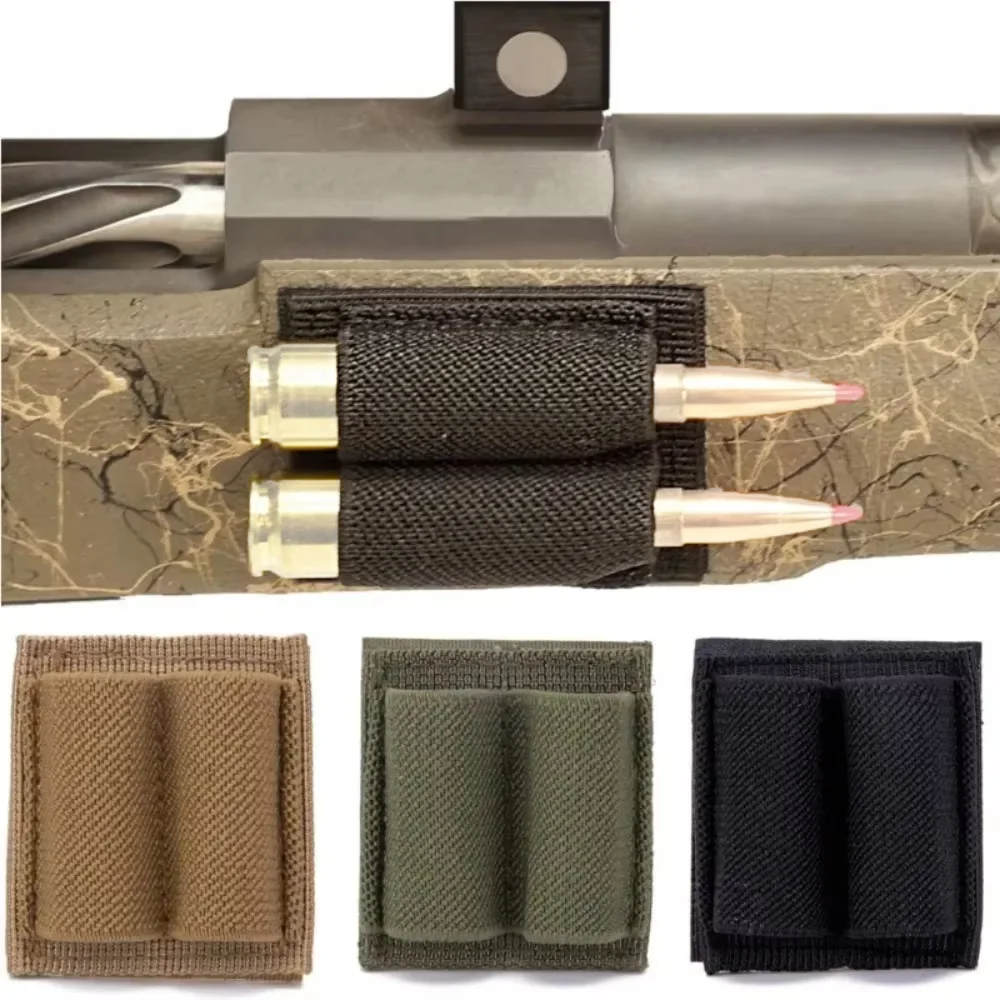 DIZETION Portacartuchos táctico adhesivo para arma con orificios - imagen 5