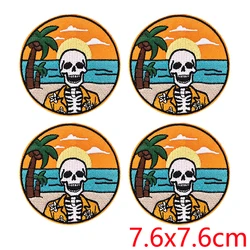Parches termoadhesivos calaveras retro náuticas – DIY bordados