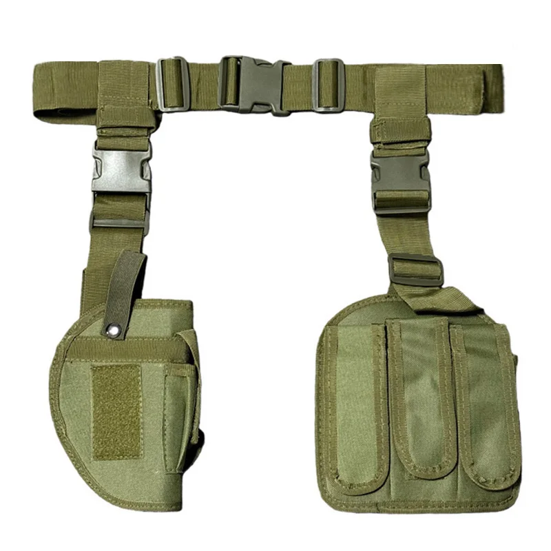 Funda de pierna táctica para pistola – Nailon resistente para diestros - imagen 2