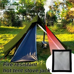 Conector estufa tipi camping – Tubo ventilación antiescaldaduras resistente al fuego
