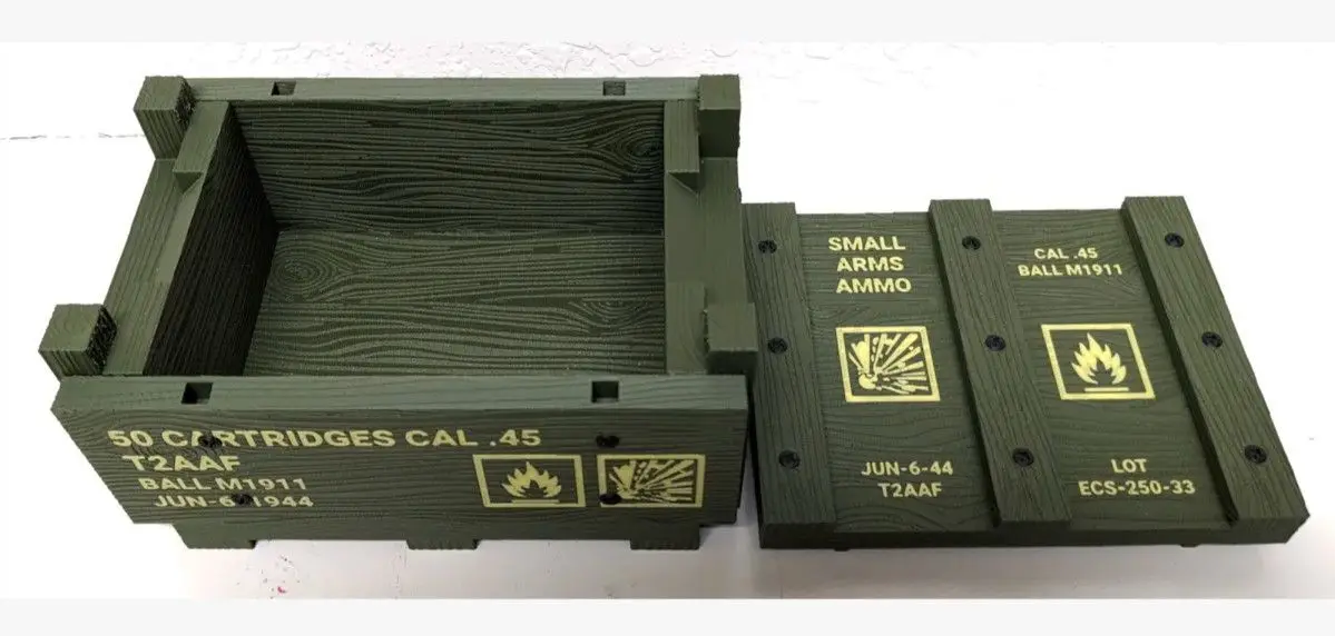 Caja de municiones WWII 3D impresa para almacenamiento táctico - imagen 5