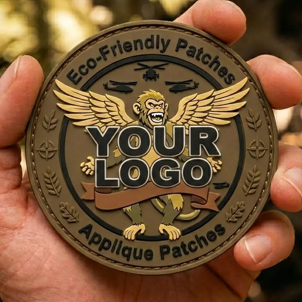 Parche 3D PVC personalizado – Insignia velcro cosible para ropa y equipamiento - imagen 4