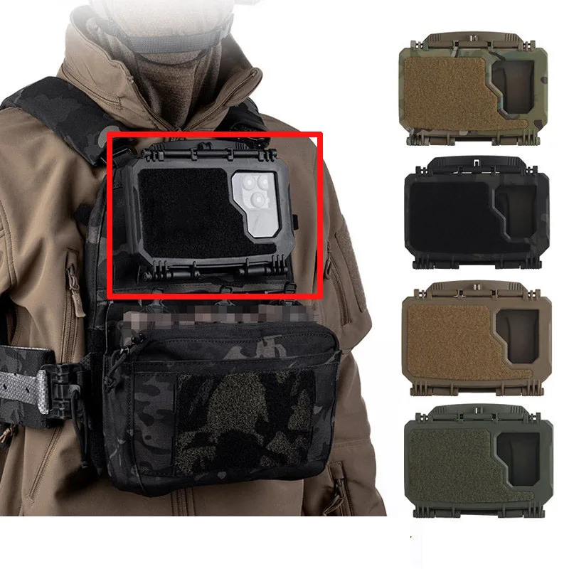 Porta teléfono táctico MOLLE para chaleco, caza y airsoft - imagen 2