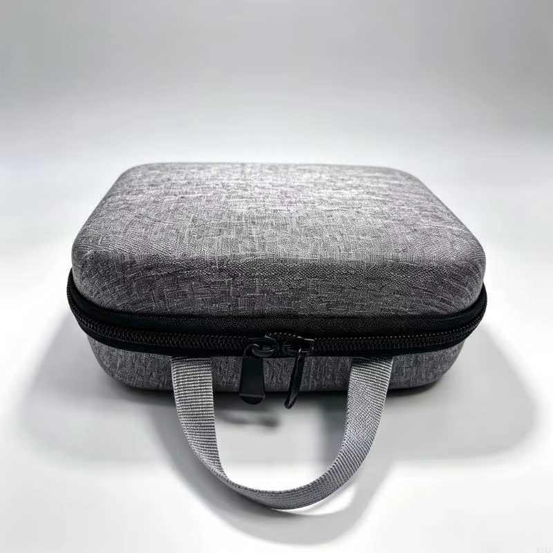 Estuche para impresora de etiquetas con carcasa acolchada y bolsillo