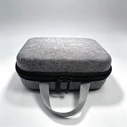 Estuche para impresora de etiquetas con carcasa acolchada y bolsillo