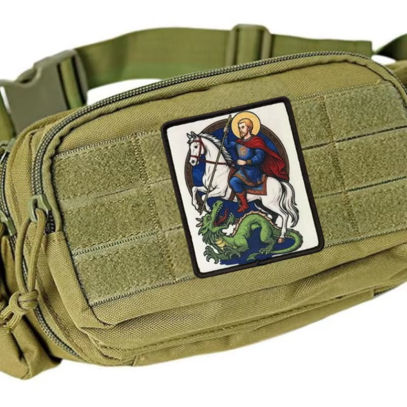 Parche táctico San Jorge con velcro para chaleco y brazalete - imagen 2