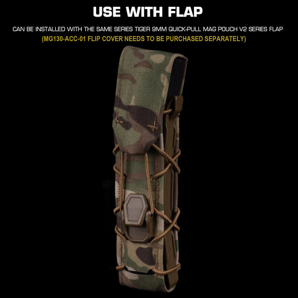 Tiger Mag V2 Gen – Riñonera MOLLE táctica para MP5/MP7 9mm/.45