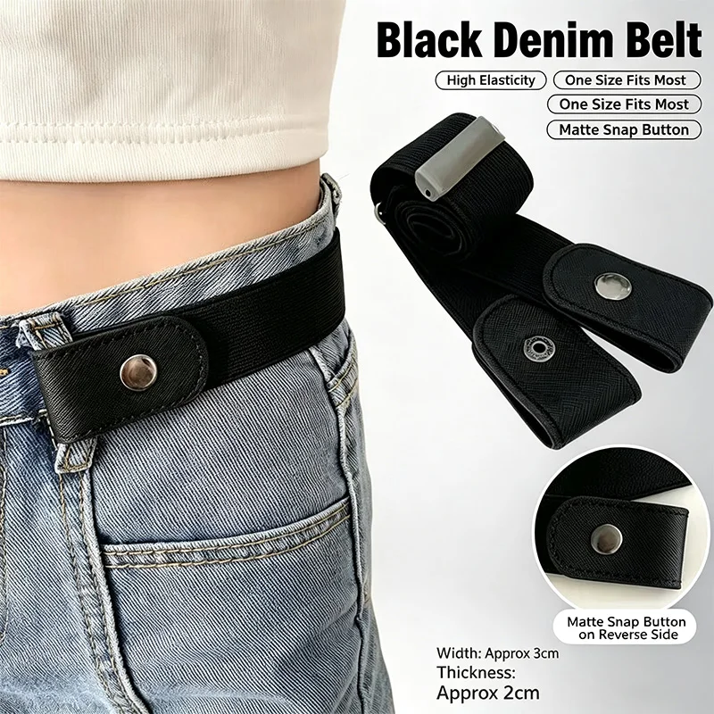 Cinturón elástico invisible hombre de alta elasticidad para jeans - imagen 2