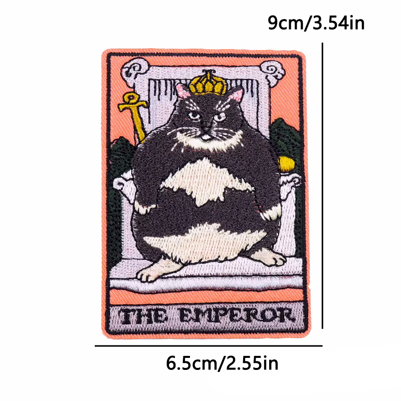Parche termoadhesivo bordado gatos tarot kawaii para coser o planchar - imagen 5