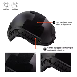 JOAXOR Airsoft Fast MH Casco táctico exterior con relleno de repuesto