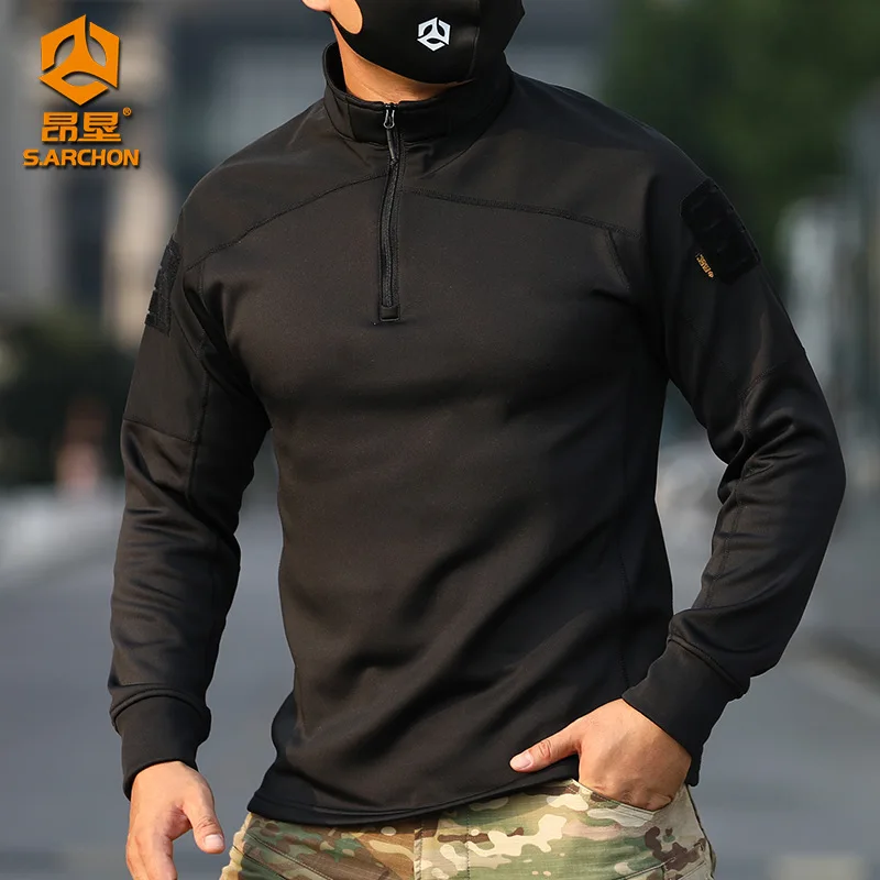 Traje de camuflaje EMR de manga larga con aislamiento de felpa - imagen 3
