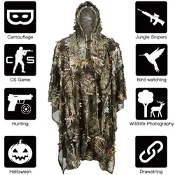 Traje Ghillie woodland camouflage caza y observación