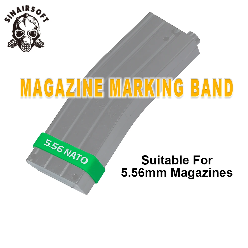 Banda MOLLE portacargadores elástica para rifle 5,56 mm
