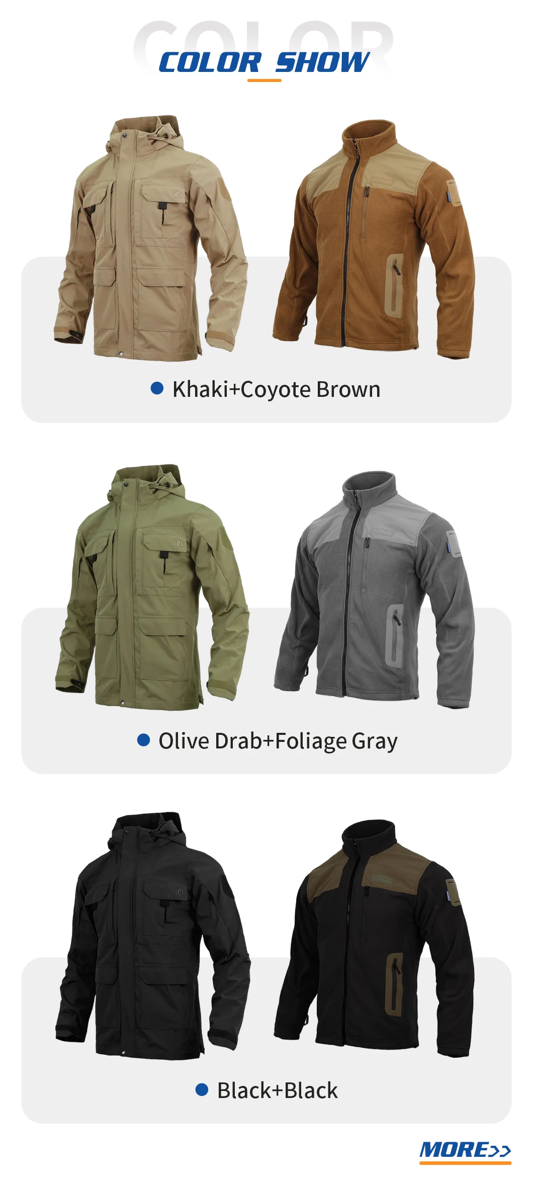 Detalle tejido exterior chaqueta Emersongear