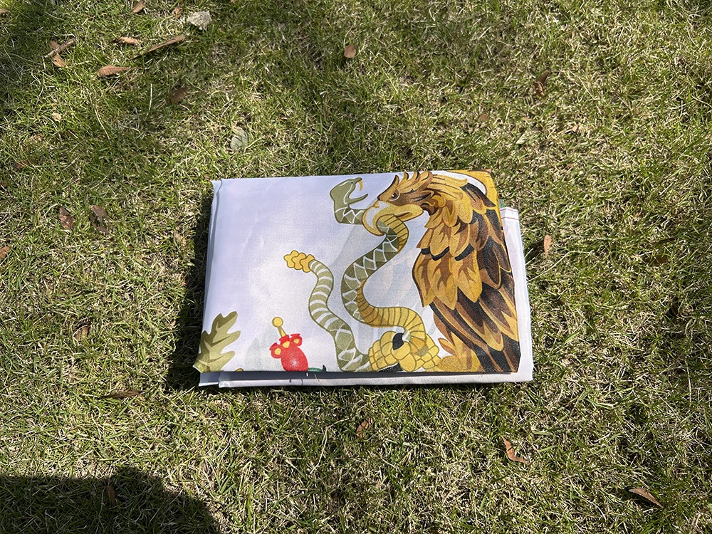 Bandera México poliéster tipo chal para hombro interior y exterior - imagen 2