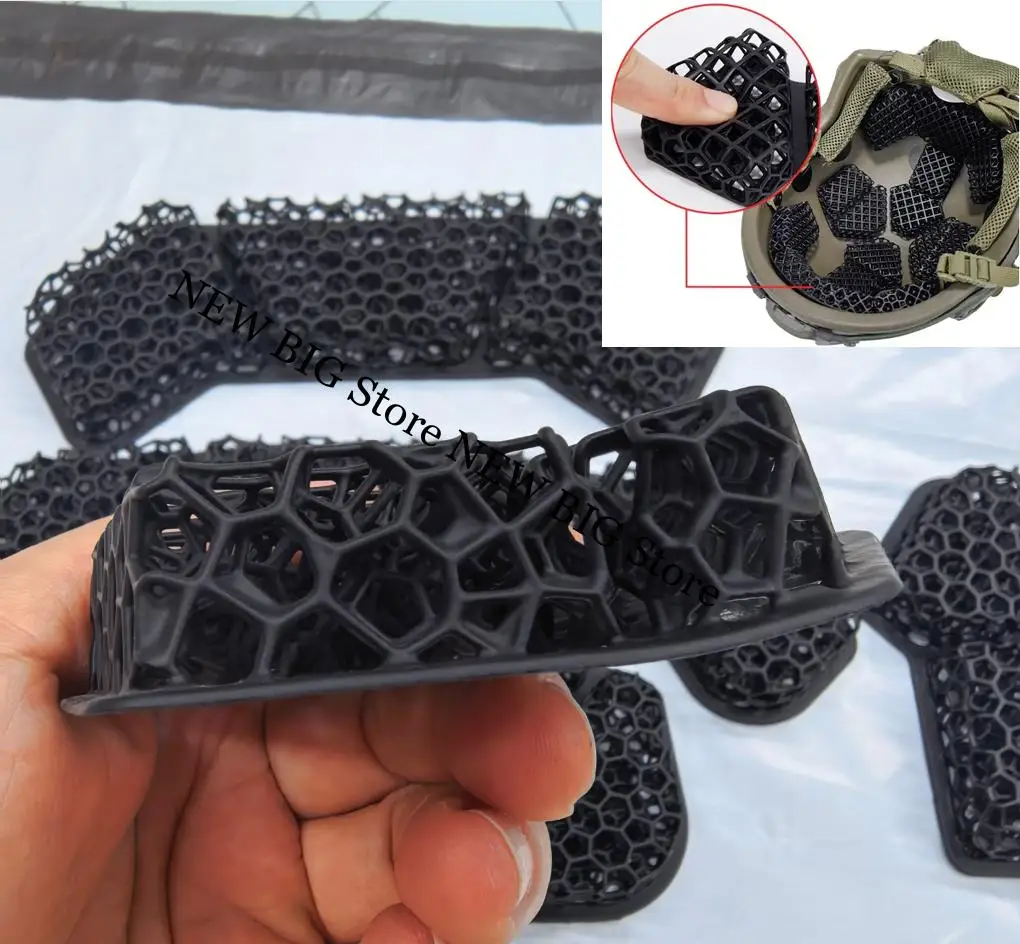 Forro casco táctico universal transpirable, cojín 3D suave amortiguador