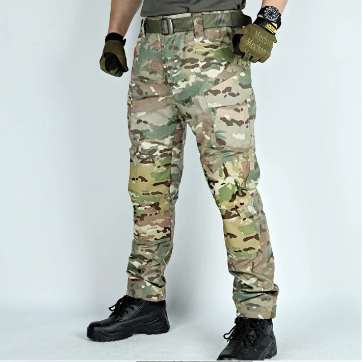 Pantalones tácticos cargo antidesgarro con refuerzo de rodilla - imagen 4