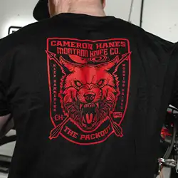 Camiseta táctica MKC CAM HANES PACKOUT negra unisex