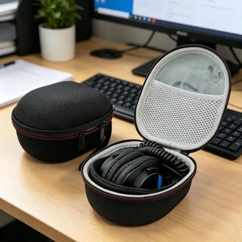 Funda protectora auriculares a prueba de golpes para viaje, ripstop