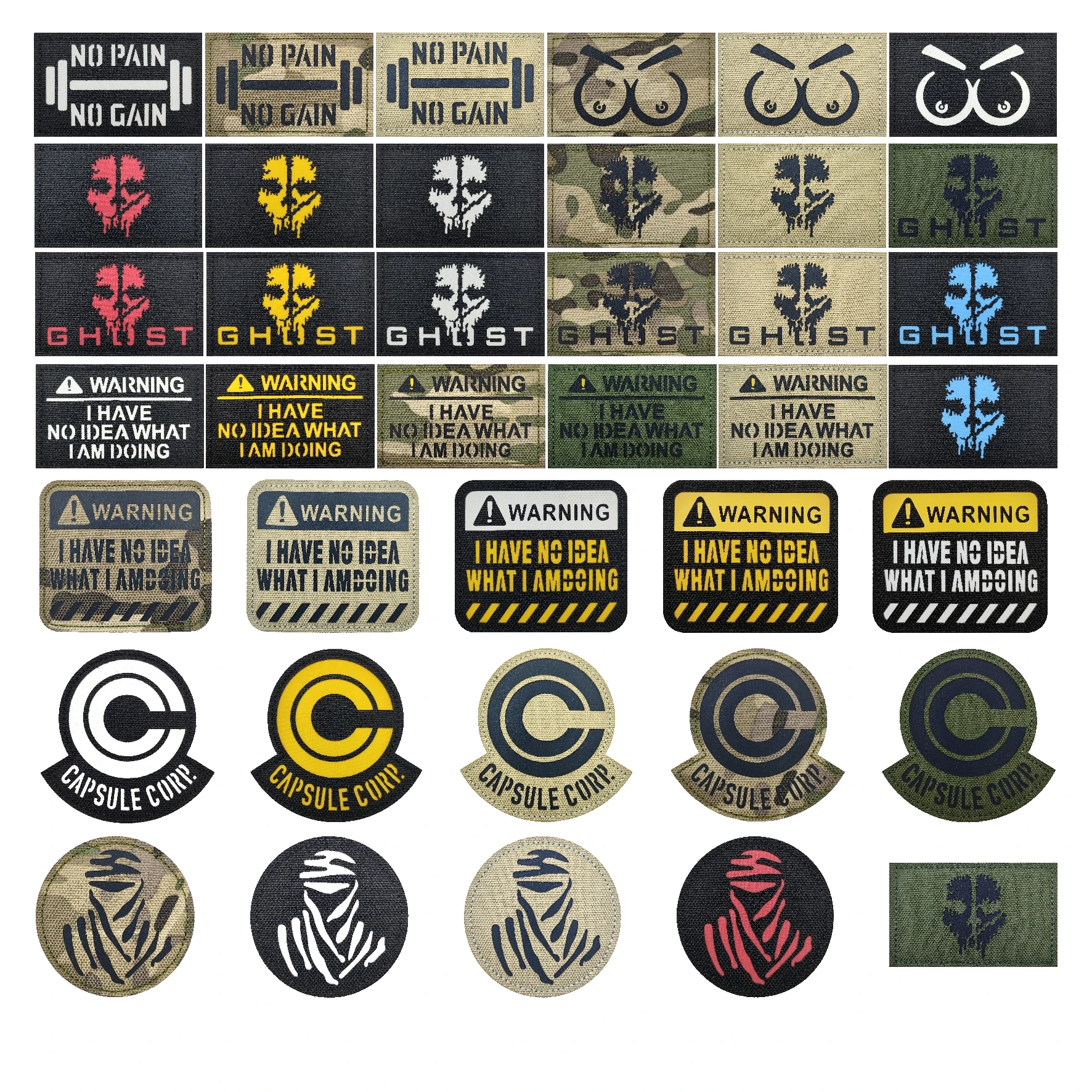 Call of Duty Ghost parche táctico esqueleto con máscara y velcro