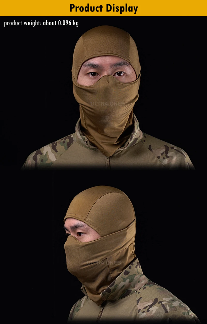 Pasamontañas táctico en varias opciones de color