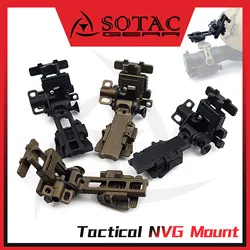 SOTAC-GEAR soporte NVG casco dovetail abatible metálico para visor