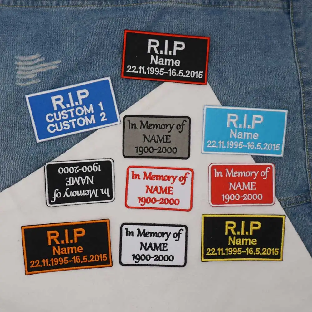 Detalle del parche y acabado para remate del homenaje