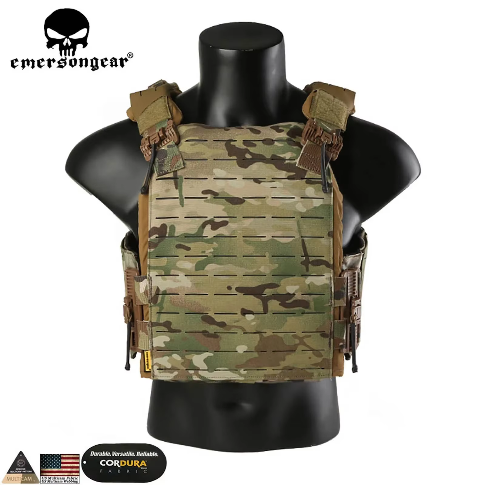 Chaleco Táctico Emersongear Corte Láser con Sistema MOLLE y Liberación Rápida - imagen 3