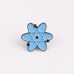 Pin esmaltado tubo de ensayo ADN, broche de aleación para solapa