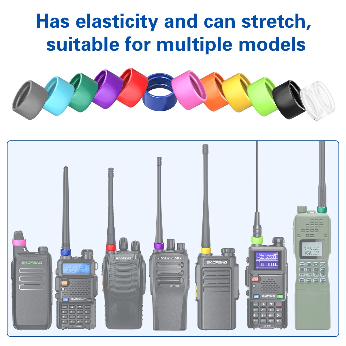ABBREE Antena flexible de espiral para radio Baofeng UV-5R - imagen 5